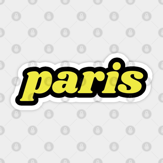 Paris Sticker by JunniePL